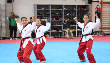 Entrenadores y árbitros realizaron una evaluación al equipo de poomsae rumbo al Panamericano