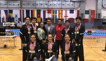 Gran cosecha de medallas para la selección nacional de poomsae en el Abierto de Austria