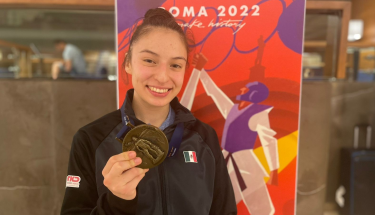 Daniela Souza obtuvo la medalla de bronce en el Grand Prix de Roma